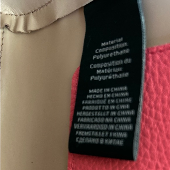 Lauren Ralph Lauren Newberry Medium Vibrant Pink Pebbled Tote Bag - Picture 8 of 14